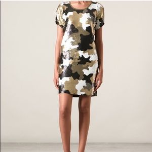 Michael Kors Sequined Camo-Print Dress
